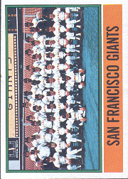 1976 Topps Baseball Cards      443     San Francisco Giants CL